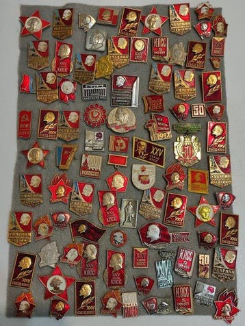Themacollectie - Grote verzameling speldjes: Lenin, USSR (90