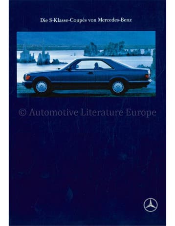 1990 MERCEDES BENZ S KLASSE COUPE BROCHURE DUITS, Nieuw, Author