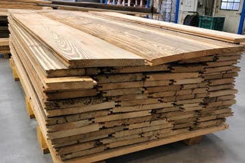 Wandbekleding | Barnwood | Planken | Oud Hout | Interieur, Gebruikt, Minder dan 25 mm, Ophalen of Verzenden, 200 tot 250 cm