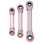 Ringratel Sleutel Set - 3 Delig - 6x8, 10x12, 11x13 Mm - Rat, Doe-het-zelf en Verbouw, Gereedschap | Handgereedschap, Ophalen of Verzenden