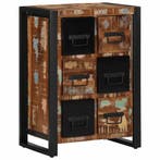 vidaXL Dressoir 50x35x70 cm massief gerecycled hout, Huis en Inrichting, Kasten | Dressoirs, Verzenden, Nieuw, Overige houtsoorten