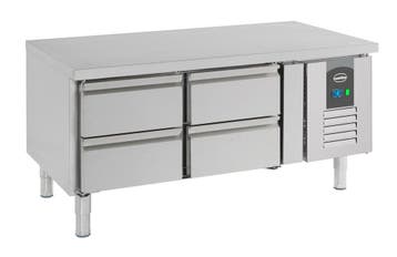 Combisteel Koelwerkbank | Laag Model | 202L | 4 Laden | +2°C, Ophalen of Verzenden, Nieuw