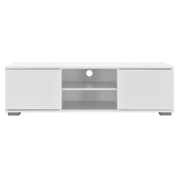TV meubel Seattle tv kast MDF 34,5x120x40 cm wit hoogglans, Verzenden, Nieuw