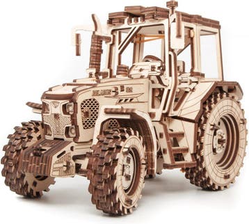 Eco Wood 3D Houten Puzzel Tractor B82 Modelbouw Knutselen, Verzenden, Nieuw