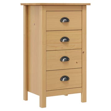 vidaXL Dressoir Hill 46x35x80 cm massief grenenhout, Minder dan 50 cm, Verzenden, Nieuw, Grenenhout