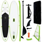 vidaXL Stand Up Paddleboard opblaasbaar met zeilset groen en, Verzenden, Nieuw