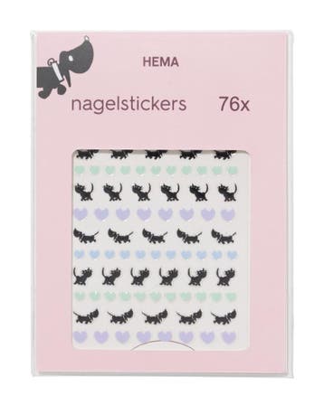 HEMA Takkie en Siepie nagelstickers - 76 stuks, Verzenden, Nieuw