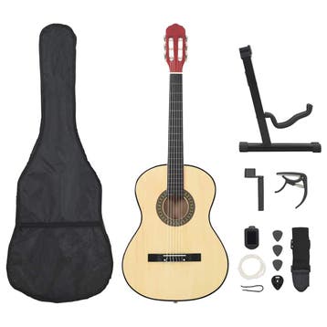 vidaXL 12-delige Gitaarset klassiek beginner 4/4 39, Muziek en Instrumenten, Verzenden, Nieuw