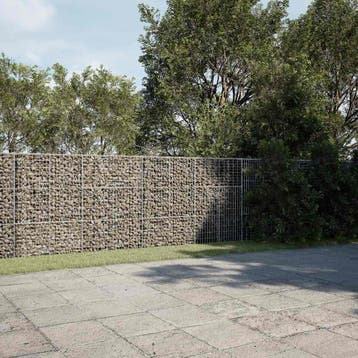 vidaXL Schanskorf 1200x50x150 cm gegalvaniseerd ijzer, Verzenden, Minder dan 60 cm, Nieuw, Metaal