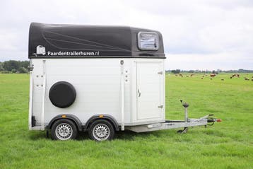 Huur 1,5 of 2 paardstrailer / Paardentrailerhuren.nl, Nieuw, Aluminium, 1½-paards trailer