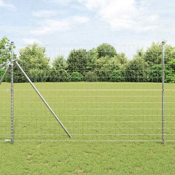 vidaXL Euro Hek 1,6 x 10 m PVC-gecoat ijzer, Verzenden, Nieuw, IJzer