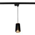 1-fase langwerpige hanglamp 14CM | Tulip | Zwart/ Goud, Ophalen of Verzenden, Nieuw, Modern