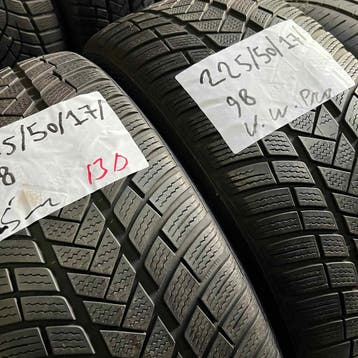 2 x Vredestein Wintrac Pro 225-50-17 Winterbanden 5mm, Gebruikt, 17 inch, Band(en), Personenwagen