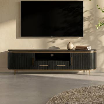 *WOONWINKEL* Tower Living Rivello Ovaal Tv-meubel Met Messin, Verzenden, Nieuw