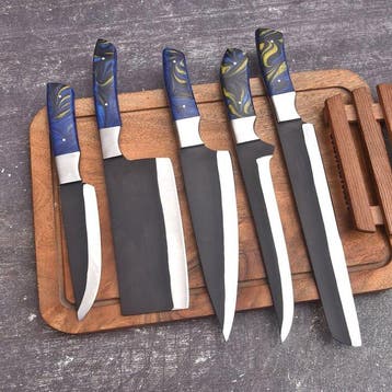 Keukenmes - Chefs knife - hars en hoogwaardig staal met