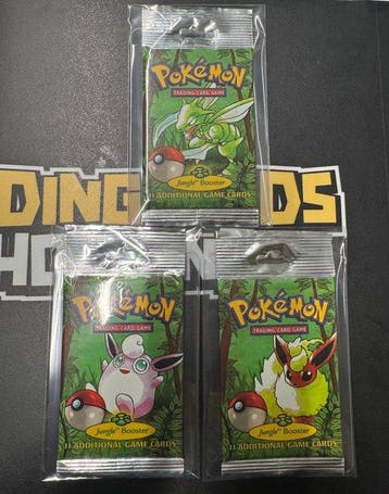 Pokémon - 1 Booster pack - 3x Pokemon Jungle Longcrimp, Hobby en Vrije tijd, Verzamelkaartspellen | Pokémon, Nieuw