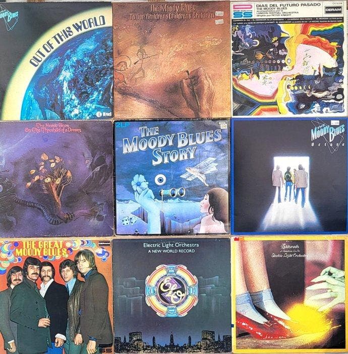 The Moody Blues, E.L.O., Various Artists/Bands in Prog &, Cd's en Dvd's, Vinyl Singles