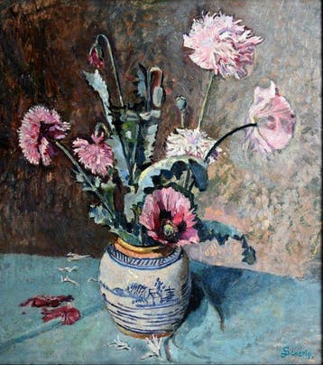 Juliaan Severin (1888–1975) - Bloemenvaas met papavers