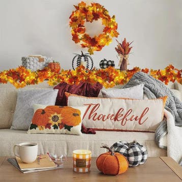 200cm Herfst Esdoornblad Slinger met Kunstbladeren - Decorat, Verzenden, Nieuw