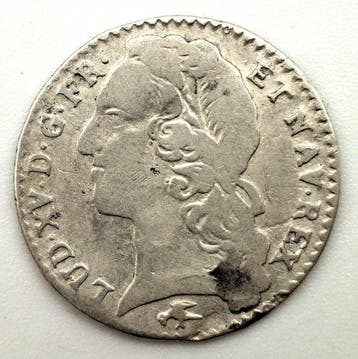 Frankrijk. Louis XV (1715-1774). 1/10 Écu 1757-D, Lyon