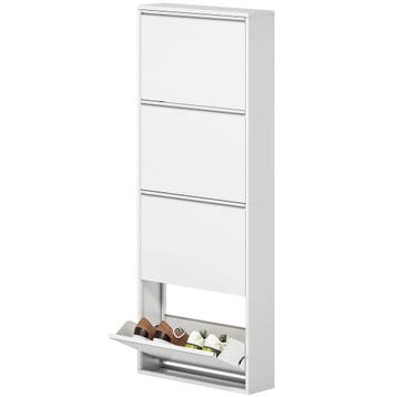 TRUUSK Schoenenkast Metaal - 4 Kleppen - Smal - Voor 8 Paar, Verzenden, Nieuw