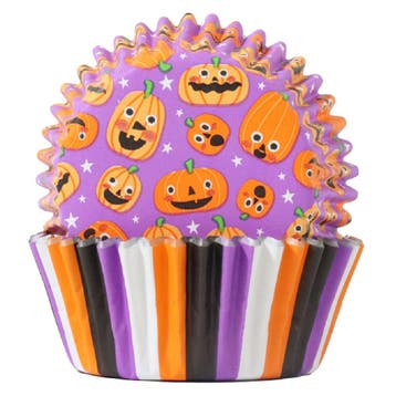PME Halloween Cupcake Vormpjes Pompoenfeest Ø52mm 60st., Verzenden, Nieuw