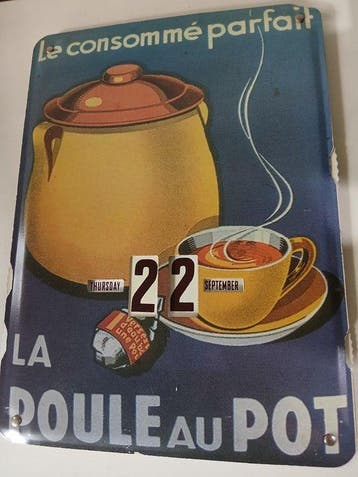 La Poule au Pot - Eeuwigdurende kalender geheel ijzer - La