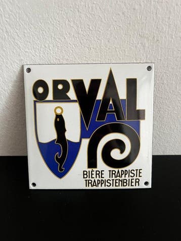 Orval – Emaille reclamebord / brouwerijbord – Trappistenbier