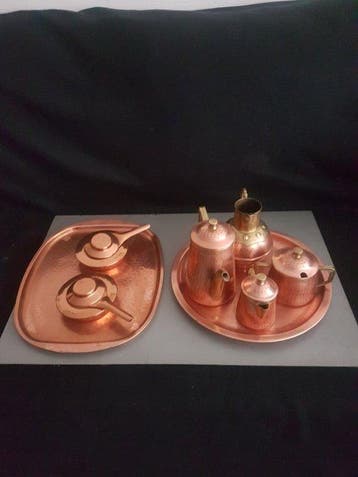 Stockli - Koffieservies (8) - Koper - Koffieservice met