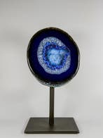 Agate - rock crystal geode on stand Geode - Hoogte: 210 mm -