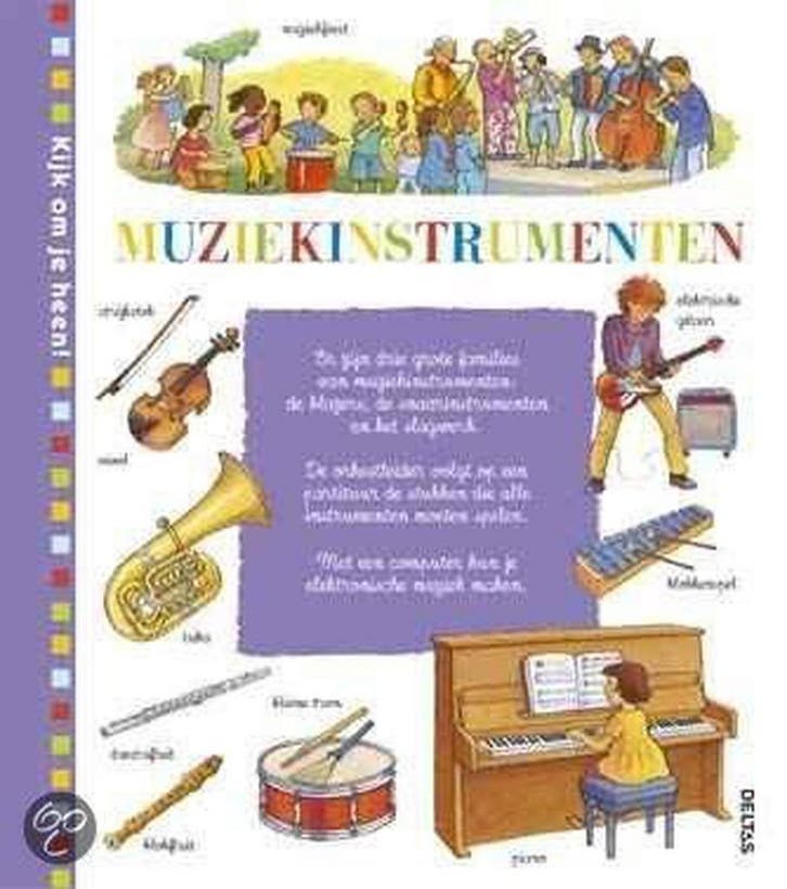 Kijk om je heen! / Muziekinstrumenten / Kijk om je heen!, Boeken, Kinderboeken | Jeugd | 13 jaar en ouder, Gelezen, Verzenden