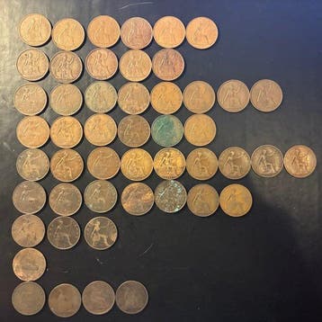Verenigd Koninkrijk. 1 Penny (Zonder minimumprijs), Postzegels en Munten