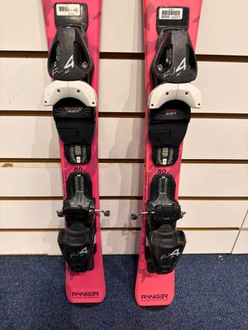 Fischer Ranger Jr. 80 + FJ4 AC - Kinder Ski-90, Sport en Fitness, 100 tot 140 cm, Ophalen of Verzenden, Carve, Skiën