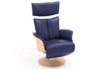 Relaxfauteuil Heesch - relaxfauteuils - Blauw, Nieuw, Blauw, Stof