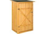 TecTake - Houten tuinkast Taman - Vlak dak - Afm. 75 x 56 x, Verzenden, Nieuw