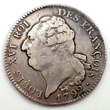 Frankrijk. Lodewijk XVI (Grondwet). Écu de 6 Livres AN 4-A,, Postzegels en Munten, Munten | Europa | Niet-Euromunten
