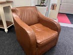 Chesterfield Maarssen !! Camel Leren Chesterfield Stoeltje !, Huis en Inrichting, Fauteuils, Ophalen, Gebruikt, Leer, CHESTERFIELD