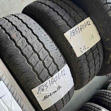 2 x Maxmiler 185-60-12 C Zomerbanden 5,5mm, Auto-onderdelen, Banden en Velgen, Band(en), 12 inch, Zomerbanden, Bestelwagen