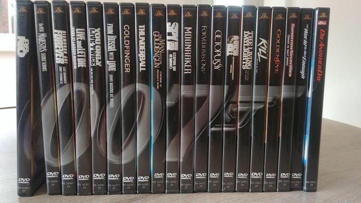 James Bond 007 DVD Collectie Deel: 1 t/m 24 special Edition, Cd's en Dvd's, Dvd's | Actie, Actie, Verzenden