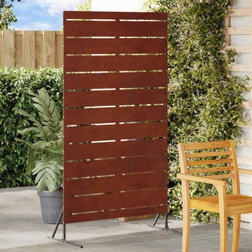 vidaXL Privacyscherm 100 x 50 x 180 cm weervast staal, Verzenden, Nieuw, IJzer