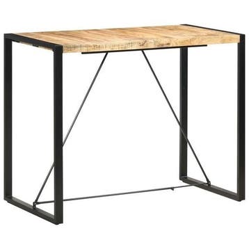 Design Bartafel Hout/Staal | 47% Korting | Snel Beslissen, Huis en Inrichting, Barren, Ophalen of Verzenden, Zo goed als nieuw