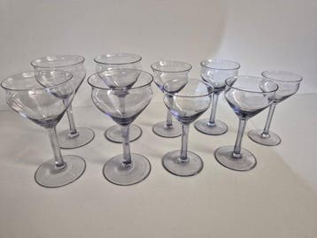 Glasfabriek Leerdam - A.D. Copier - Drinkservies (9) - Glas