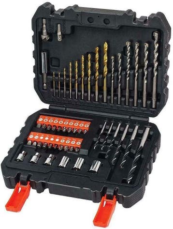 50 delige boor en schroef set - Black & Decker - hout steen, Doe-het-zelf en Verbouw, Ophalen of Verzenden, Nieuw