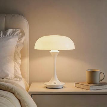 Moderne Oranje Mushroom Tafellamp met Touch Control - 3 Kleu, Verzenden, Nieuw