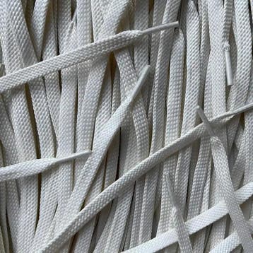 Grove veters - Gebroken wit • 120  cm x 8 mm, Ophalen of Verzenden, Nieuw
