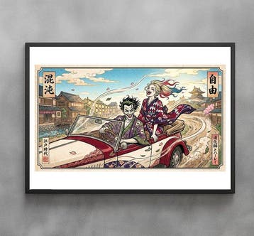 Batman - Road to Chaos – Joker Harley Quinn - Pop Art -, Nieuw