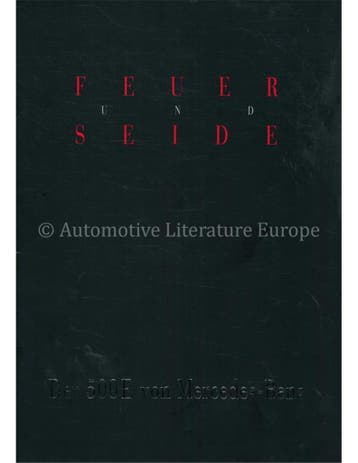 1990 MERCEDES BENZ 500E BROCHURE DUITS, Nieuw, Author