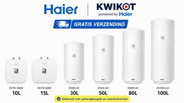 Nieuw Haier 15.lt Warmwater boiler € 95,-  Gratis Levering, Doe-het-zelf en Verbouw, Geisers en Boilers, Verzenden, Boiler, Minder dan 3 jaar oud