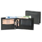 Rimbaldi Leren Mannen Portemonnee Billfold RFID | Zwart, Overige merken, Verzenden, Zwart, Nieuw