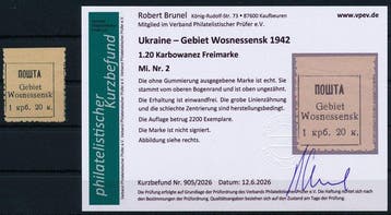 Duitse Rijk - Bezetting van Oekraïne 1942 - Gebied, Gestempeld